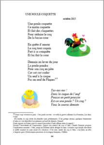 Extrait de "La chouette vie des animots" de Jean Luc LECAILLE