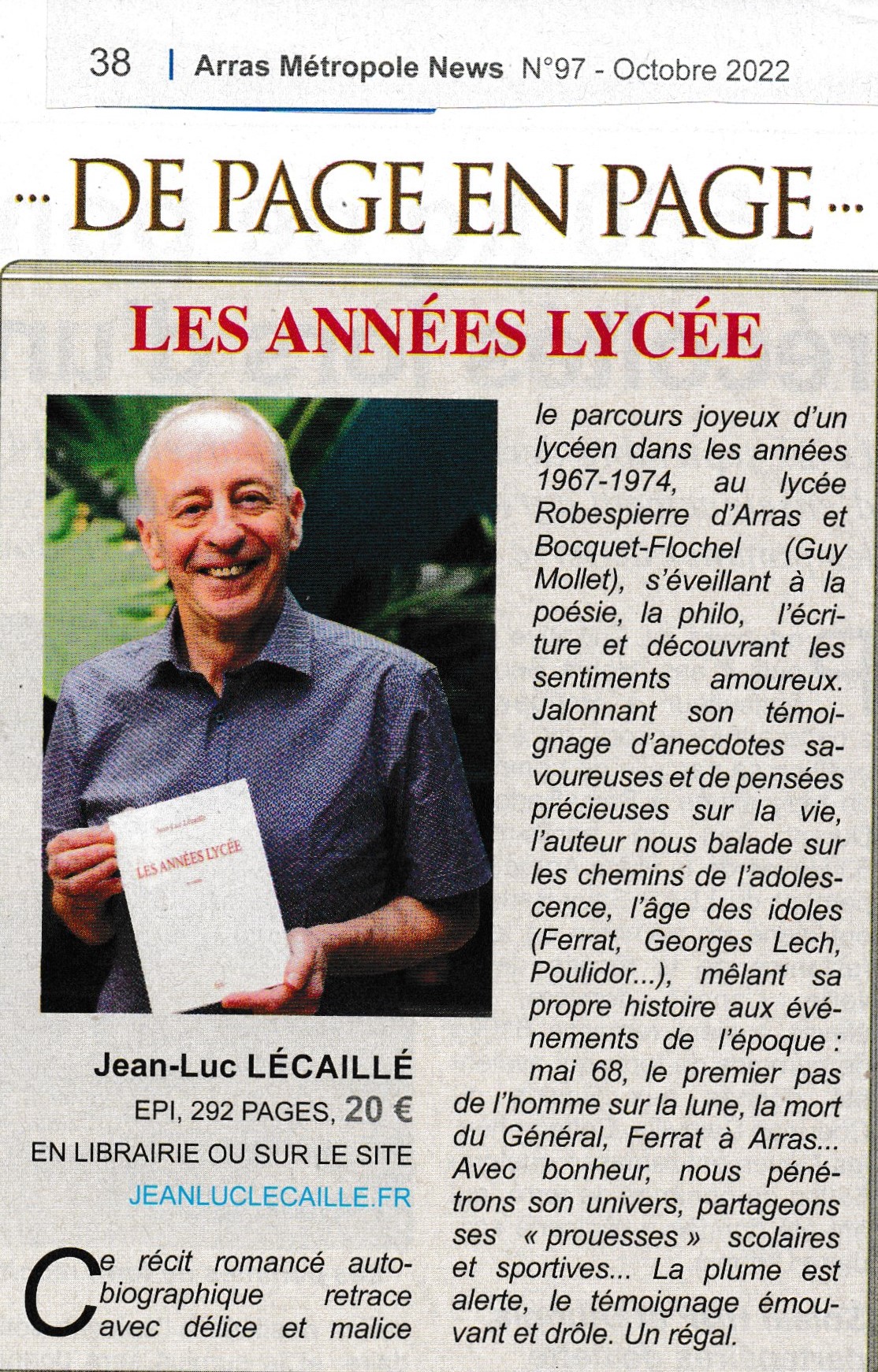 Arras Métropole News (Octobre 2022)